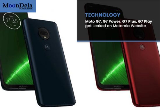 Moto G7, G7 Power, G7 Plus, G7 Play got Leaked on Motorola Website