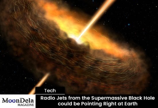 Radio Jets from the Supermassive Black Hole could be Pointing Right at Earth