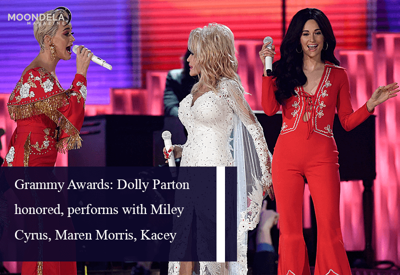 Grammy Awards: Dolly Parton honored, performs with Miley Cyrus, Maren Morris, Kacey Musgraves and Katy Perry