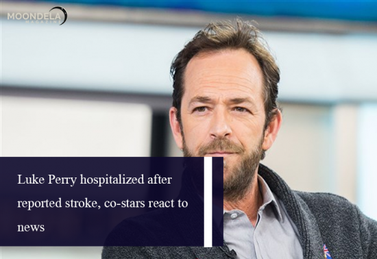Luke Perry hospitalized after reported stroke, co-stars react to news