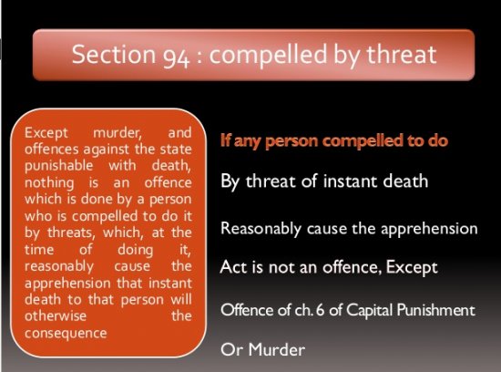 Can A Person be Held Liable For the Act Compelled by Threat?
