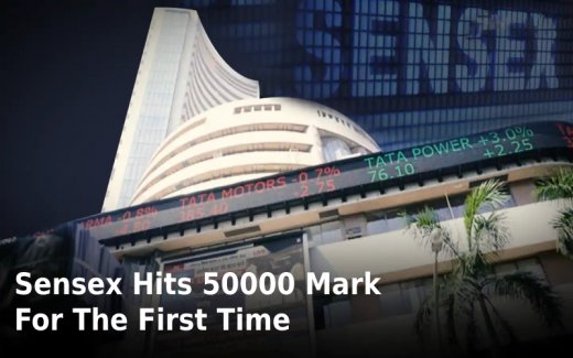 Sensex Hits 50000 Mark For The First Time In Its History
